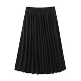 Timeless Black A line Midi Skirt