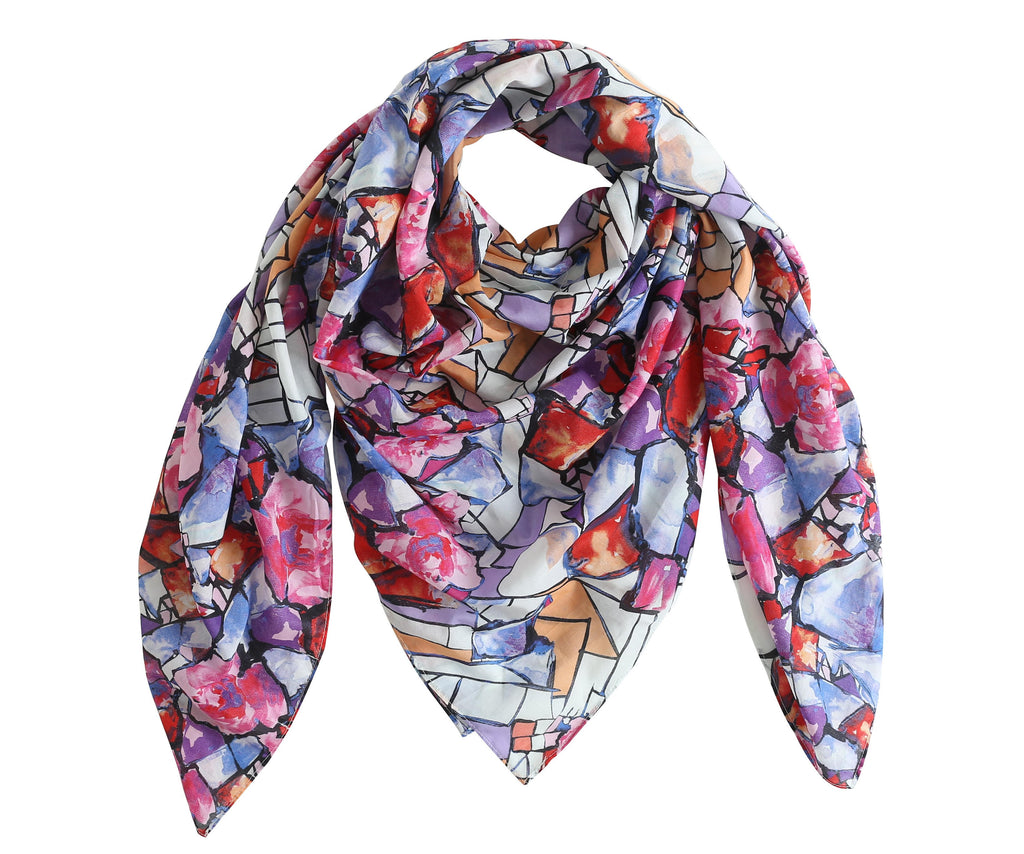 Fall Color Scarf/Wrap, 100% premium Cotton Large Square Scarf/Wrap