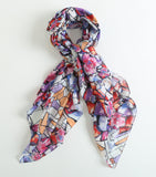 Fall Color Scarf/Wrap, 100% premium Cotton Large Square Scarf/Wrap