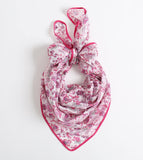 Women Cotton Large Square Scarf Wrap Shawl, Floral Print Cotton Square Scarf, Mother's Day Gift