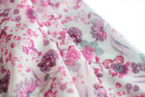 Floral Cotton Scarf, Premium Cotton Oblong Scarf, Pink Floral Cotton Scarf, Mother's Day Gift