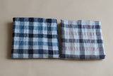 Unisex Gingham Plaid Scarf, 100% Cotton Gingham Plaid Scarf, Brown Gingham Plaid Scarf